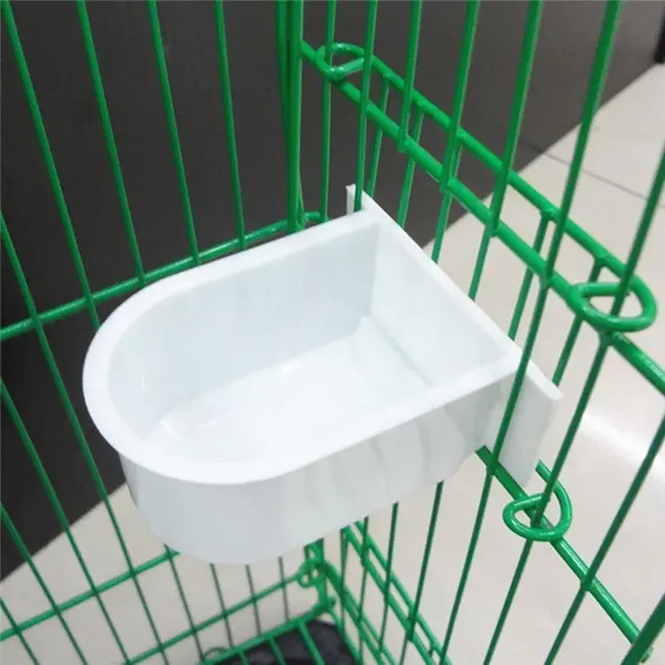 100 PCs Pet Bird Feeders Pigeon Drinking Bowls Parrot Feeder Bird Food Bowl