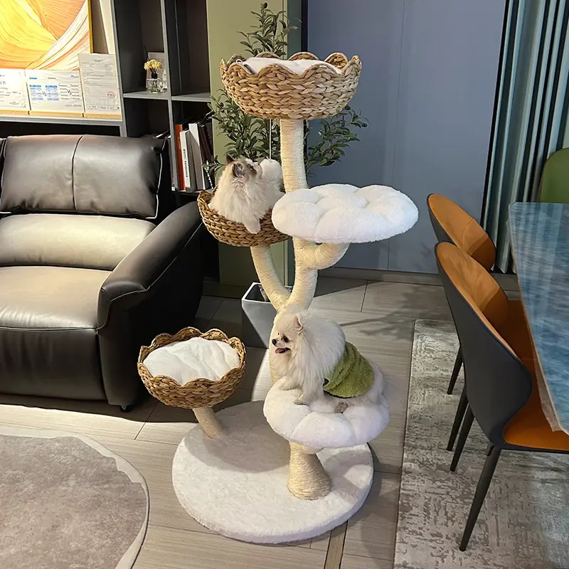 Eco-Friendly Cat Furniture Large Climbing Tower for Cats with Comfortable Cushions