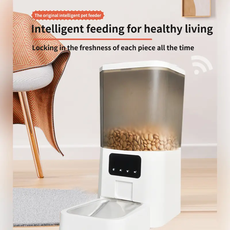 Pet Intelligent Automatic Feeder Cat Dog Self-Service Food Dispense Machine Timing Quantitative Feeder Multifunction Supplies