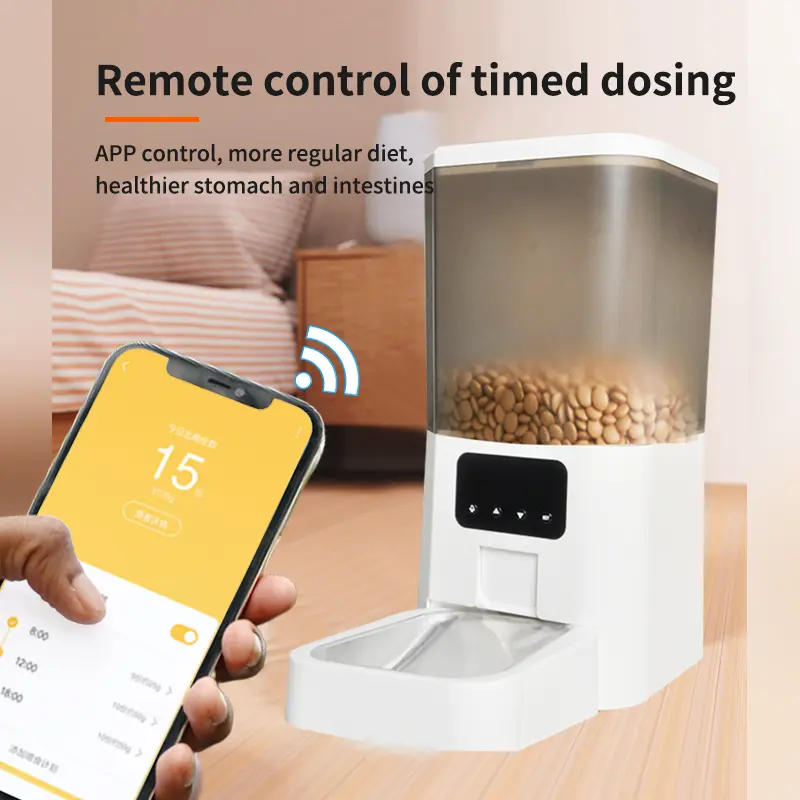 Pet Intelligent Automatic Feeder Cat Dog Self-Service Food Dispense Machine Timing Quantitative Feeder Multifunction Supplies