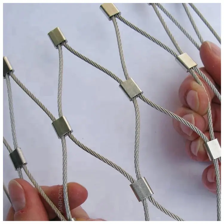 high quality Bird cage parrot stainless steel wire rope mesh net aviary mesh