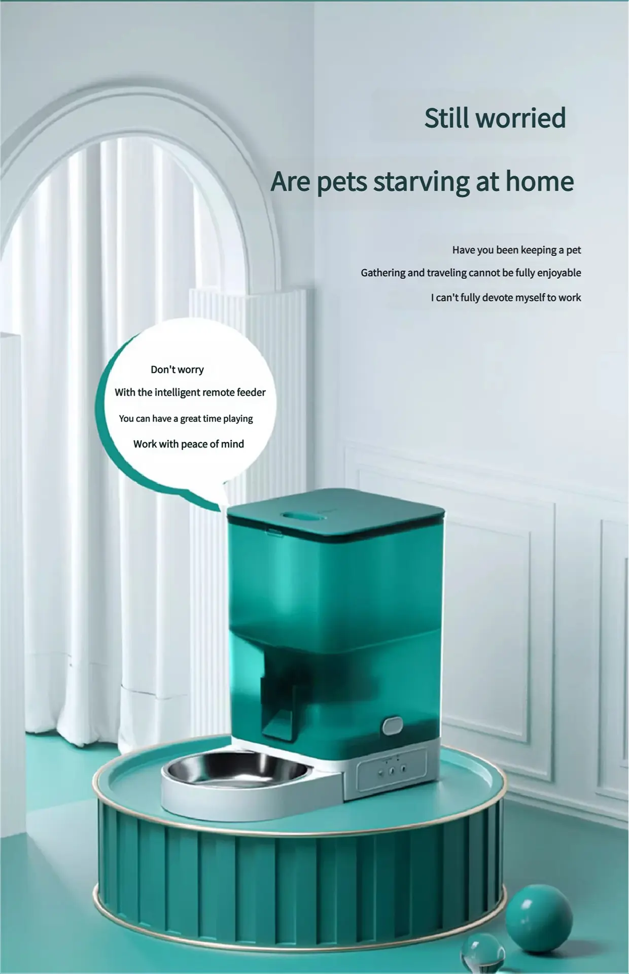 Hot Sale 4L Smart Food Dispenser Large Capacity Automatic Pet Feeder with APP Control Voice Playback Eco-Friendly Dog Cat Feeder