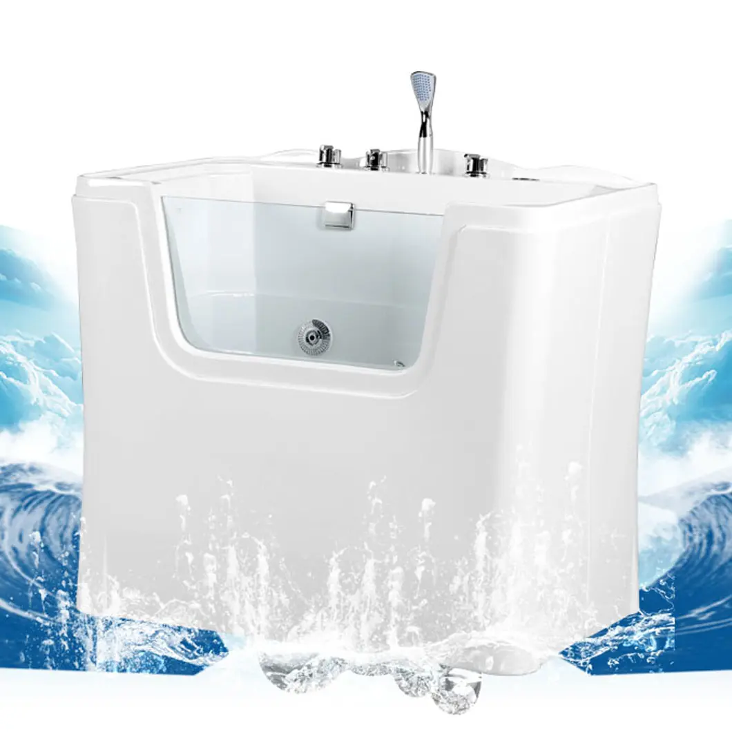 Wholesale ABS and Acrylic Veterinary Cleaning Grooming Animal Dog Bath Tub Pet Bathtub