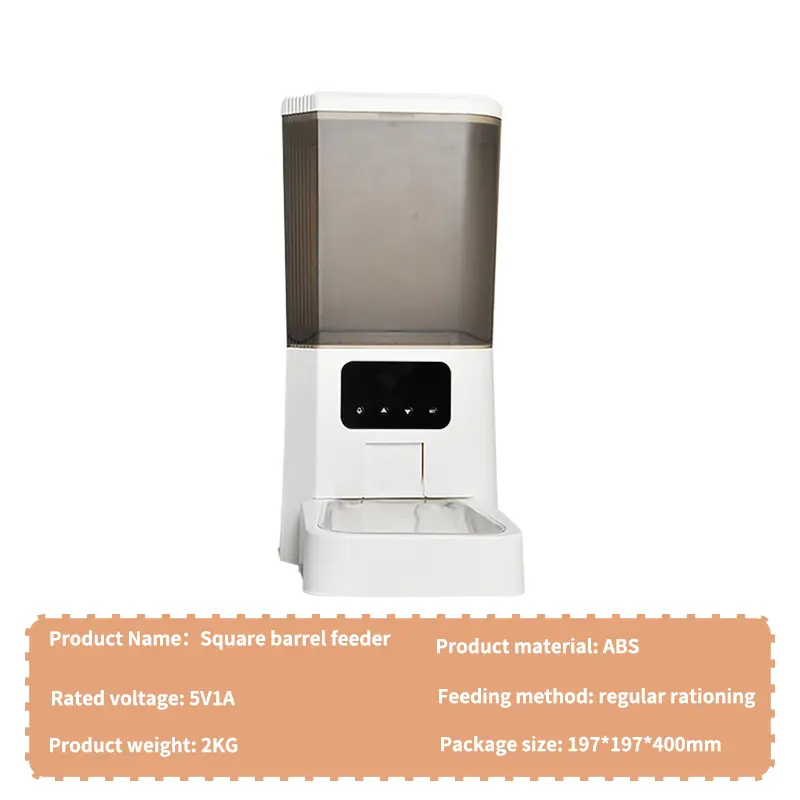 Pet Intelligent Automatic Feeder Cat Dog Self-Service Food Dispense Machine Timing Quantitative Feeder Multifunction Supplies