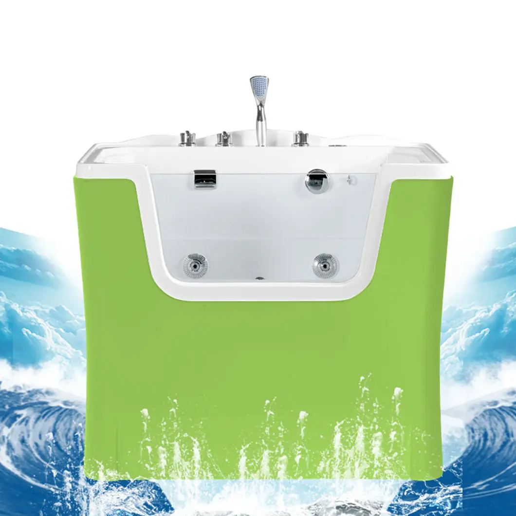 Wholesale ABS and Acrylic Veterinary Cleaning Grooming Animal Dog Bath Tub Pet Bathtub