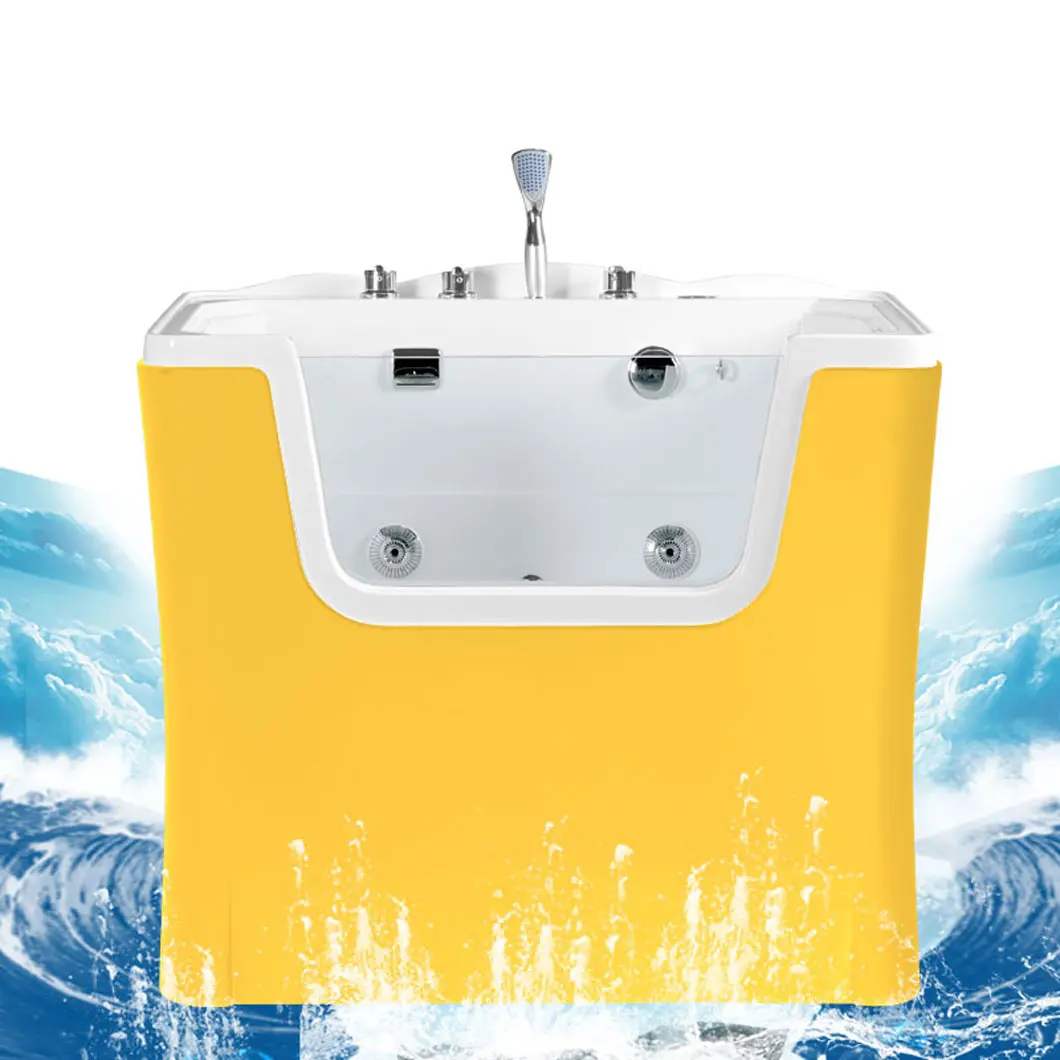 Wholesale ABS and Acrylic Veterinary Cleaning Grooming Animal Dog Bath Tub Pet Bathtub