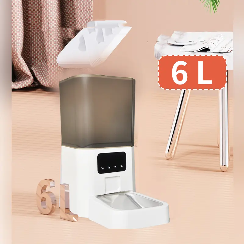 Automatic Cat Feeder WiFi  Video Smart Pet Feeder 6L Auto Dog Food Dispenser for Dry Food