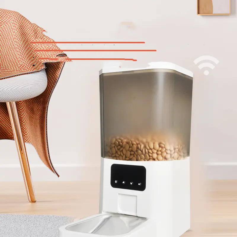 Automatic Cat Feeder WiFi  Video Smart Pet Feeder 6L Auto Dog Food Dispenser for Dry Food