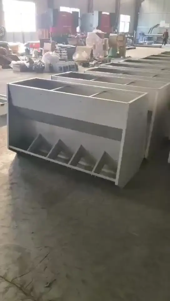 Single-sided 5-hole Stainless steel double-sided feeding trough pig raising equipment for pig farms