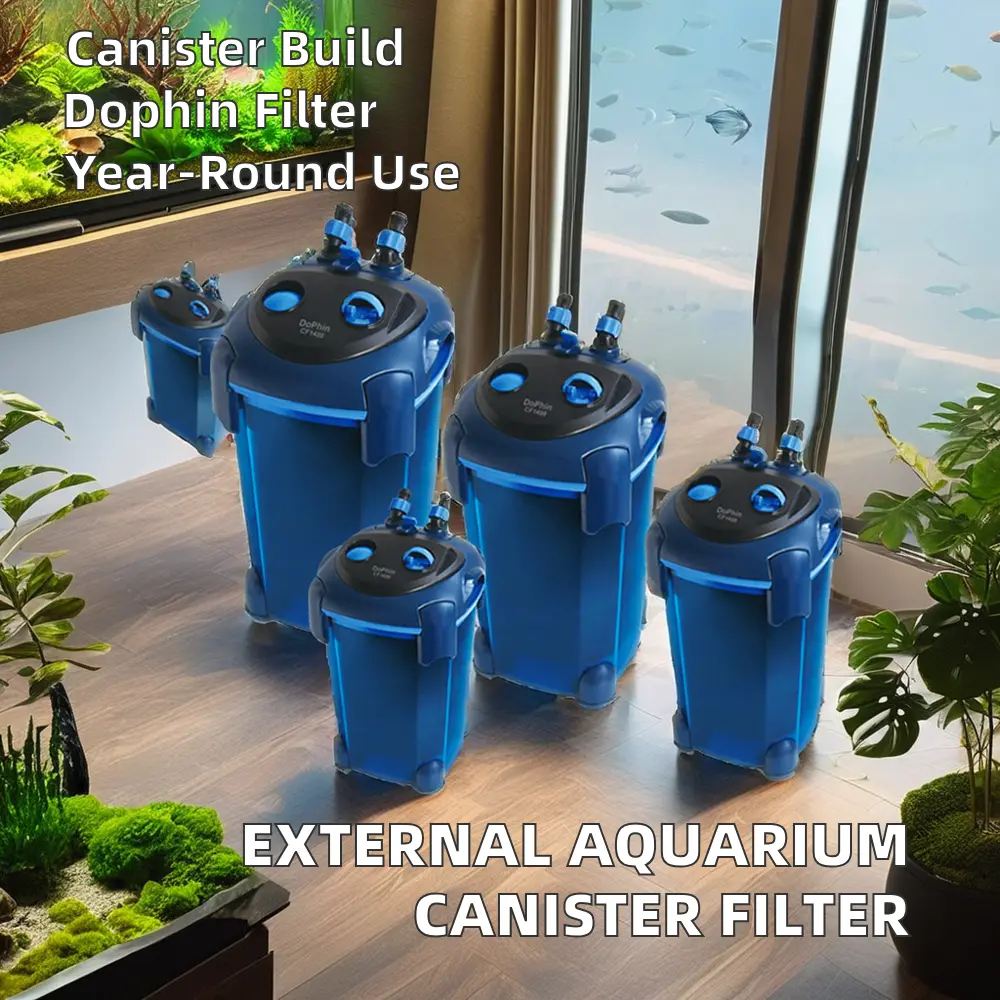 Aquarium External Canister Filter Plastic Fish Tank Water Pump 5W 220V Water Filtration for External Aquariums