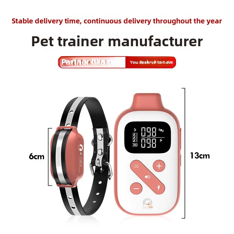 Waterproof Anti-Barking Dog Collar Remote Control Training Device Anti-Disturbance Pet Training Artifact Wholesale Plastic