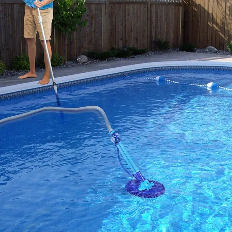 China Wholesale Swimming Pool Auto Robot Cleaner With Hose High Quality Handheld Pool Vacuum