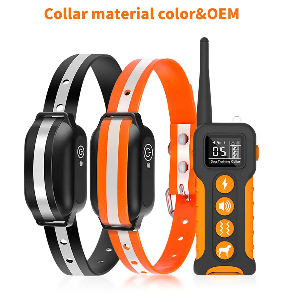Professional Rechargeable Bark Control Trainer Collar Strong Anti-Interference Ability for Dog Training
