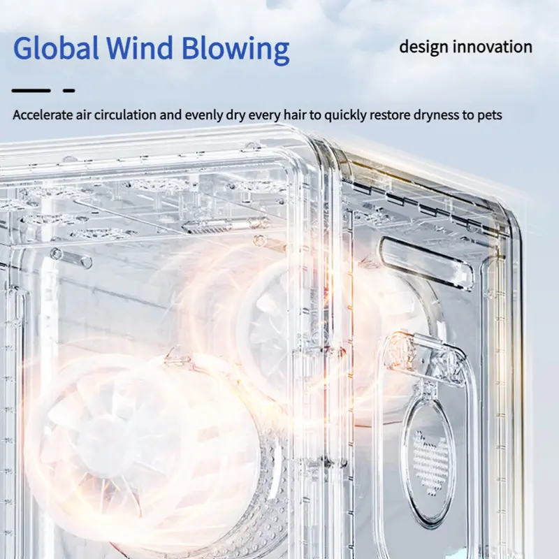 High Quality Household Cat and Dog Bath Dryer Pet Dryer Box Wholesale Low Noise Automatic Intelligent Dog Pet Dryer