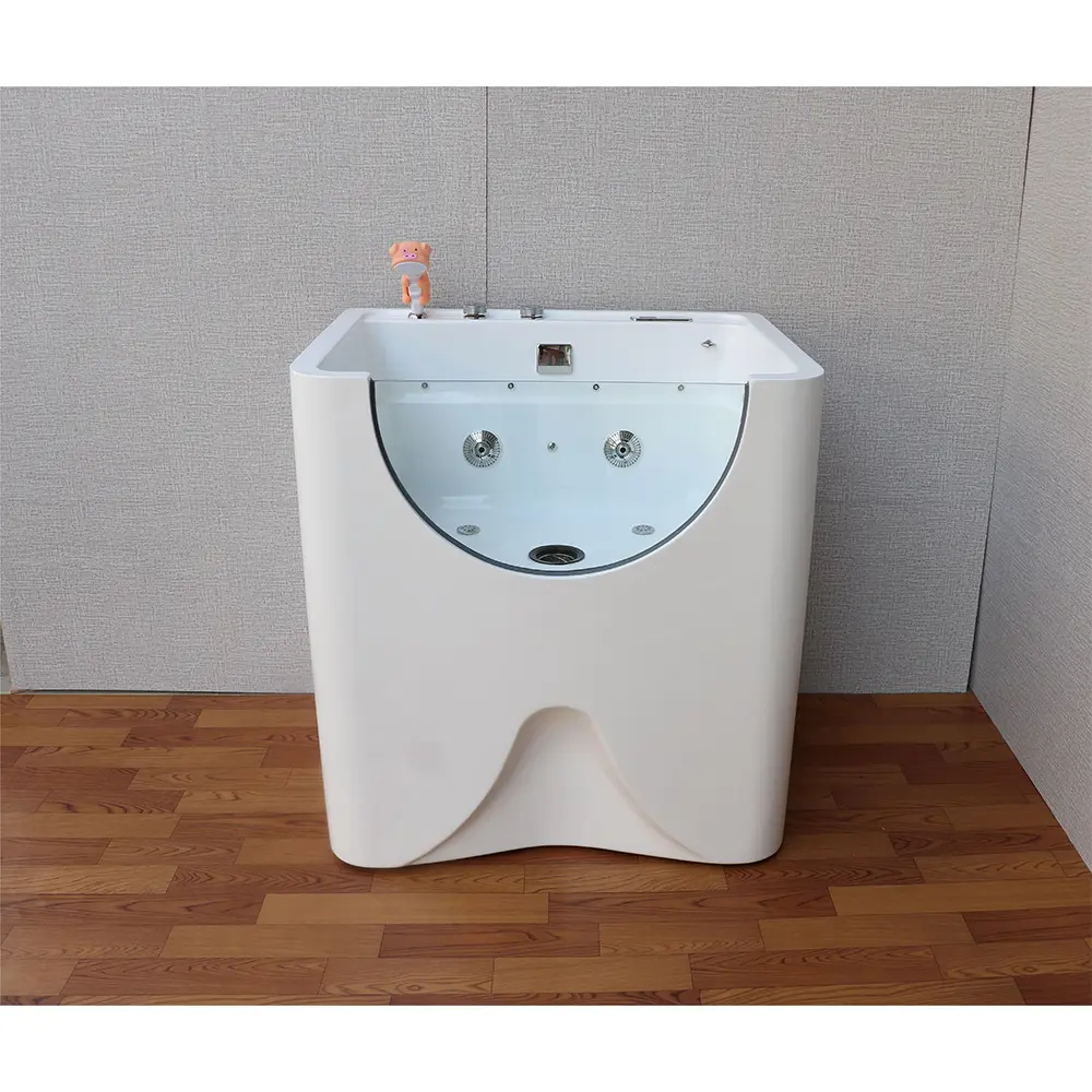 Modern Design Acrylic Bubble Ozone Professional Pet Dog Bathing Grooming Bathtub Pet Spa Bathtub