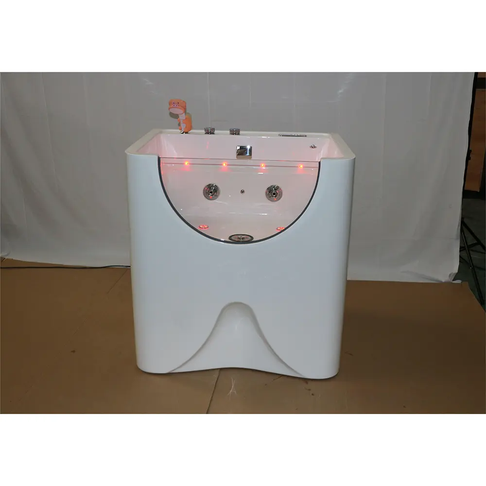 Modern Design Acrylic Bubble Ozone Professional Pet Dog Bathing Grooming Bathtub Pet Spa Bathtub