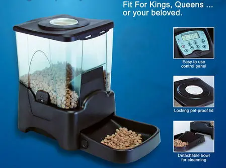 Pet Dog Automatic Large Feeder Timer Dry Food Dispenser