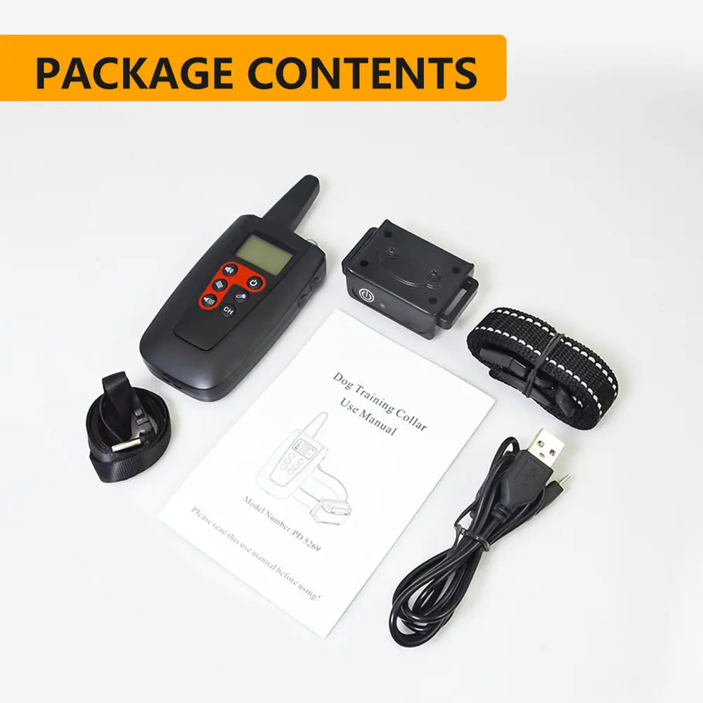 Best Seller 1000m 3000 Feet Innovative Safe Rechargeable Electric Bark Remote Control Pet Dog Training Collar