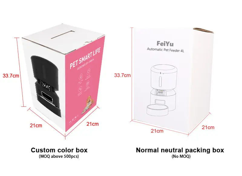 Hot New Automatic Cat Feeder Pet Dry Food Dispenser Triple Preservation with Stainless Steel Bowl & Twist Lock Lid
