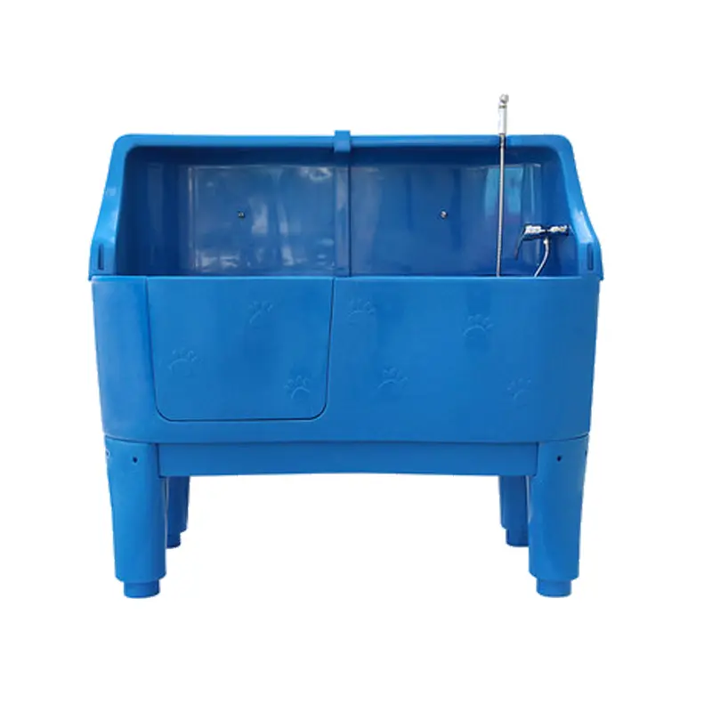 Grey H-111H Professional Durable High Grade Plastic Multicolor Dog Bathtub with Splash Back
