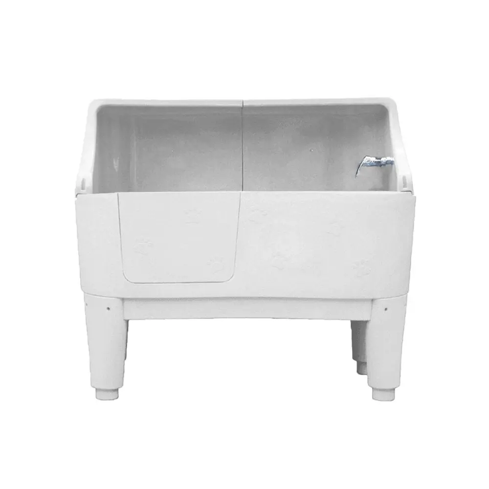 Grey H-111H Professional Durable High Grade Plastic Multicolor Dog Bathtub with Splash Back