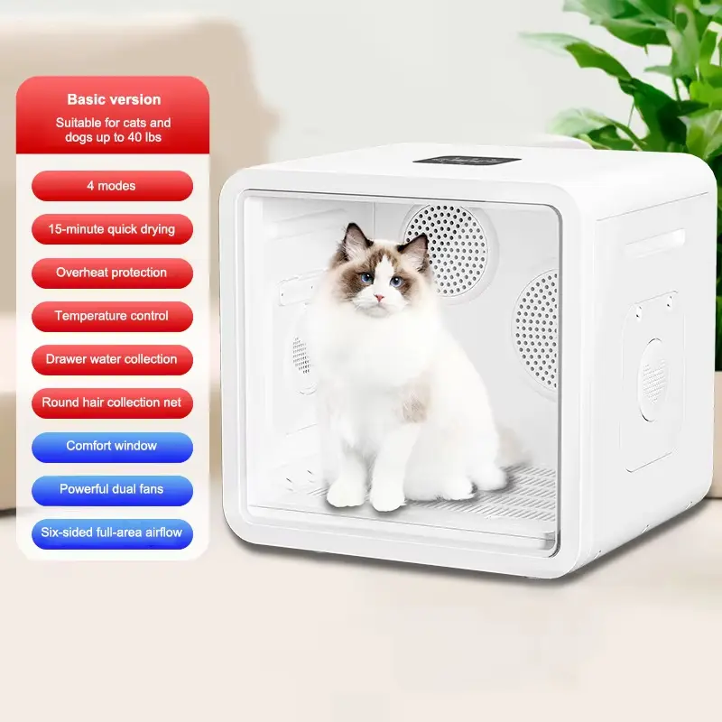 82L Double Wind Universal Intelligent Automatic Pet Hair Dryer Box for Dogs Cats