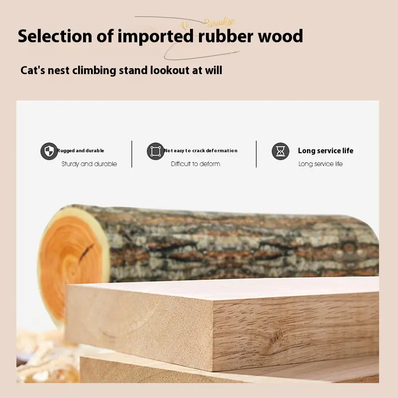 Multifunctional Cat Climbing Frame Nest Integrated Dodge-Resistant Scratch-Resistant Cat Tree Water Pet Interactive Movement Toy