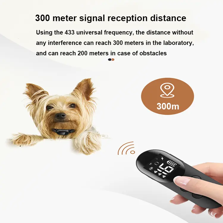 300m Electric Remote Control Dog Training Collar Waterproof Charging Stop Barking Electronic Collar