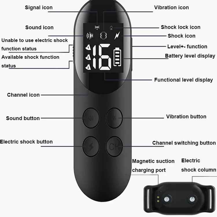 300m Electric Remote Control Dog Training Collar Waterproof Charging Stop Barking Electronic Collar