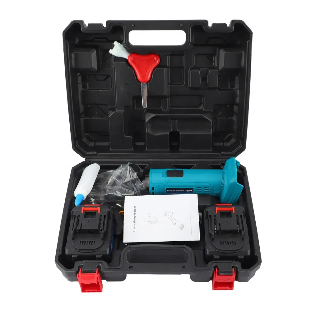 21V Cordless Sheep Clipper Electric Sheep Shearing Machine 3.0Ah Battery Hair Trimmer for Sheeps