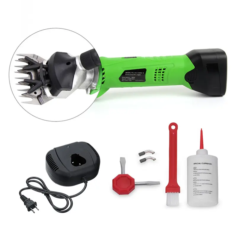 Electric Goat Wool Shearing Machine Animal Cordless Sheep Shear Clippers Goat Hair Trimmer Cutting Wool Shear