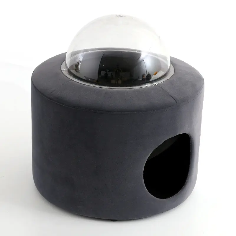 New Design Luxury Cotton Easy Care Round Fluffy Canvas Orthopedic Warm Natural Felt Pet Cat Cave Rounded Plush Dogness Beds
