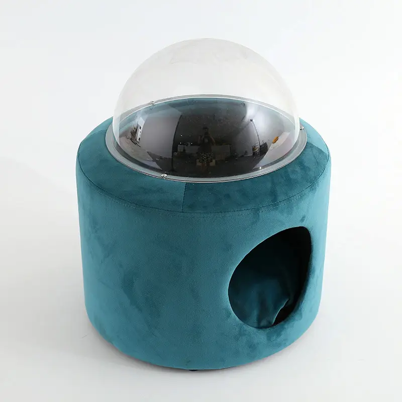 New Design Luxury Cotton Easy Care Round Fluffy Canvas Orthopedic Warm Natural Felt Pet Cat Cave Rounded Plush Dogness Beds