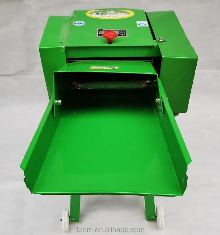 Mini Animal pig cattle Feed Processing grass cutting chopper machine straw chopper chaff cutter machine