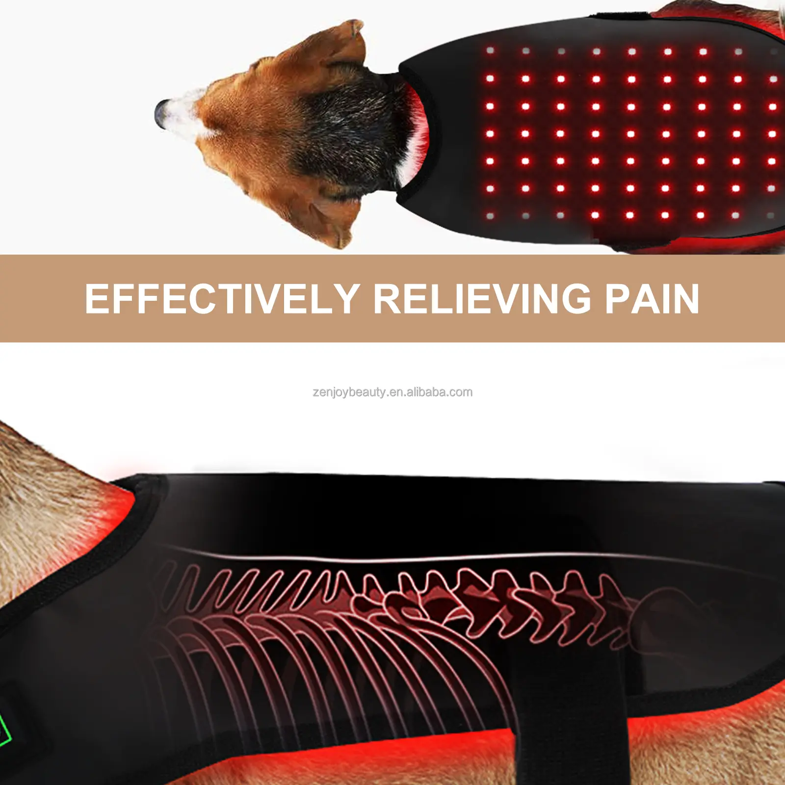 2024 Custom 660mm 850nm Infrared Red Light Therapy Dog Mat LED Red Light Therapy Blanket for Dog Pain Beauty Personal Care