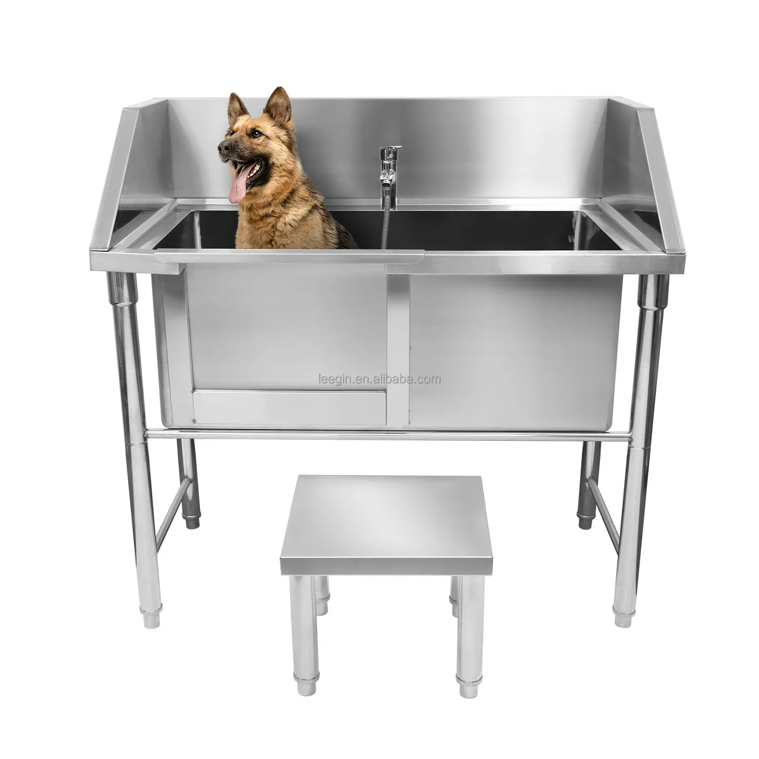 Multifunction Stainless Steel Dog Grooming Bathtub Pet Spa Canine Bath Tub