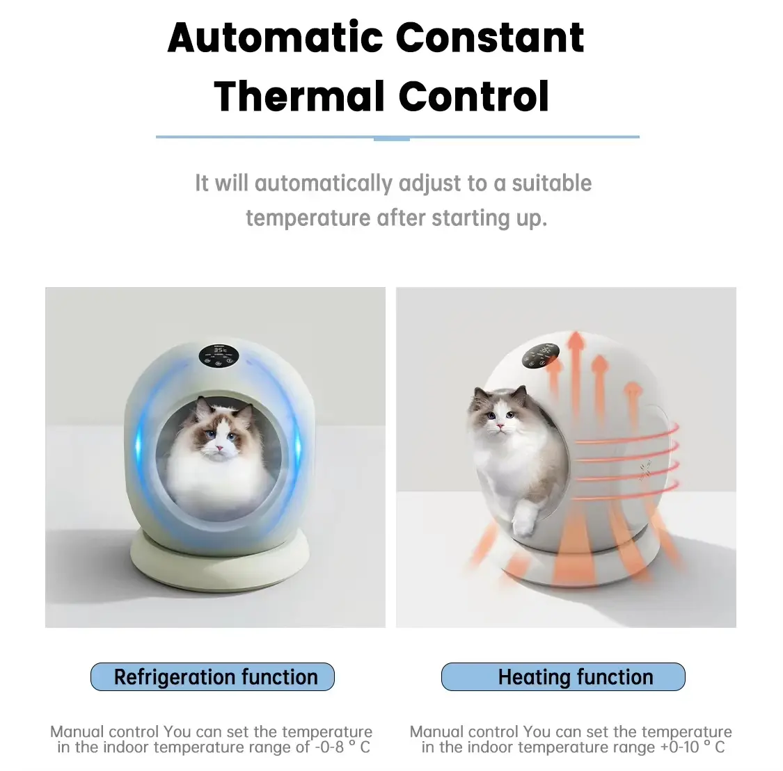 easy to clean App Remote thermostat switch Control Pet Bed  heating pad Smart Cat House