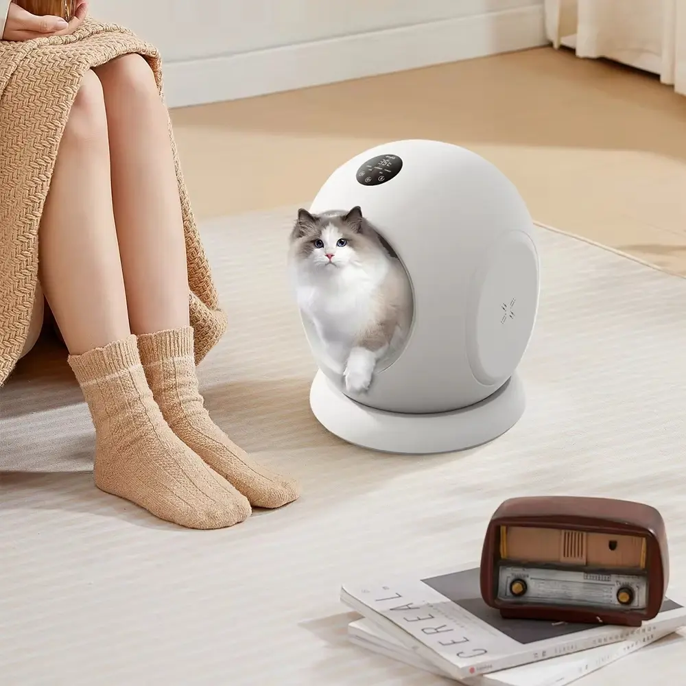 easy to clean App Remote thermostat switch Control Pet Bed  heating pad Smart Cat House