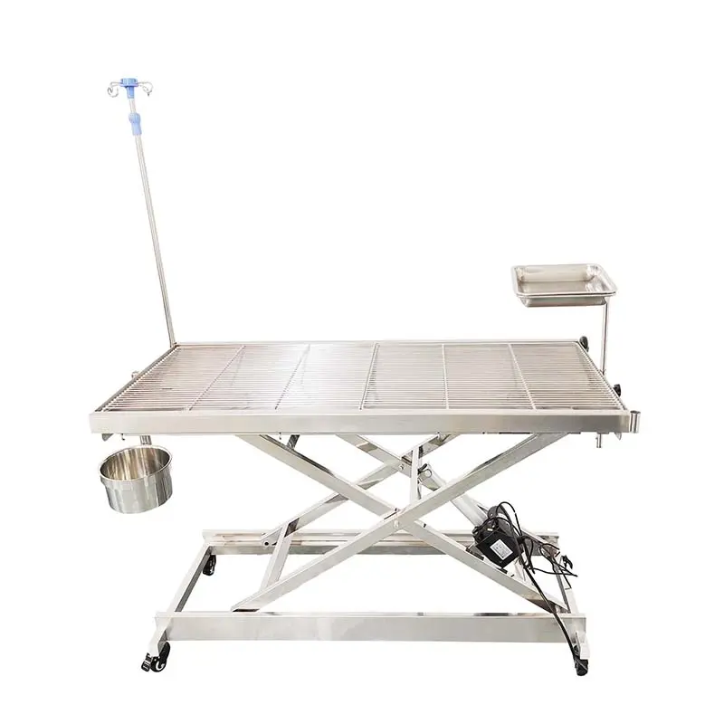 Pet Surgical Table 304 Stainless Steel Heated Animal Treatment Grooming Bath Table for Cats and Dogs Veterinary Use