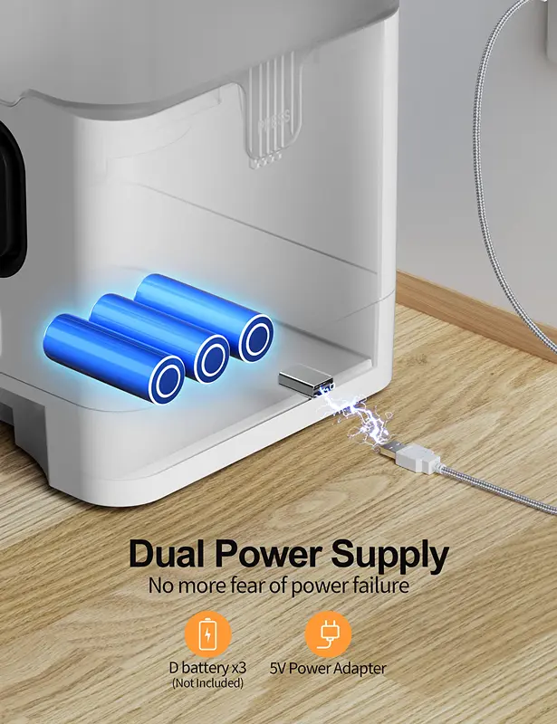 Hot Selling Automatic Cat Feeder Food Dispenser With Wifi App Control Two-Way Splitter  Double Bowls Food Feeder
