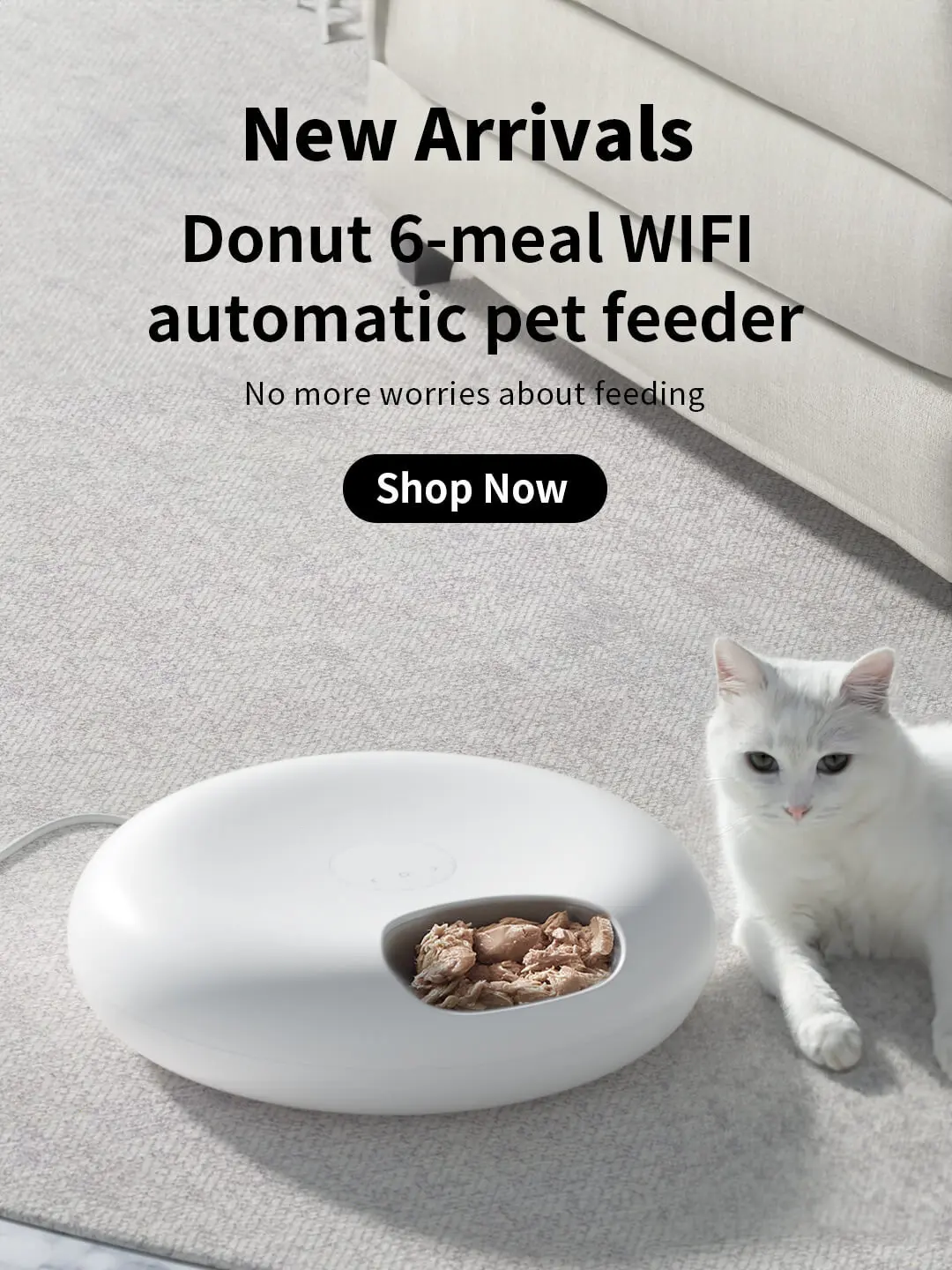 Cheap Automatic Dry Food Dispenser Smart Automatic Cat Food Dispenser App Control Smart Dry and Wet Food