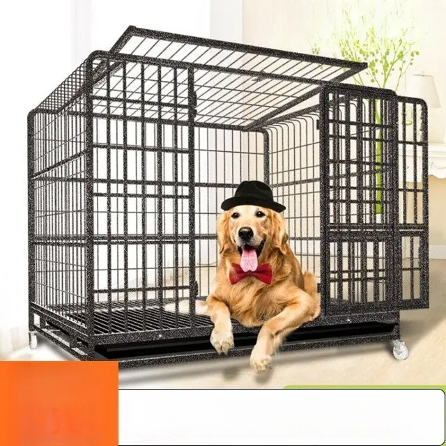 Dog Cage for Large and Medium Dogs Indoor with Toilet