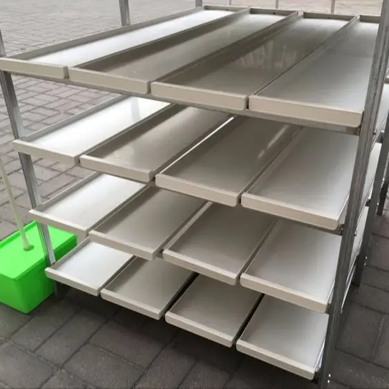 Automatic hydroponic growing rack farming pig rabbit poultry breeding fodder hydroponic grow rack
