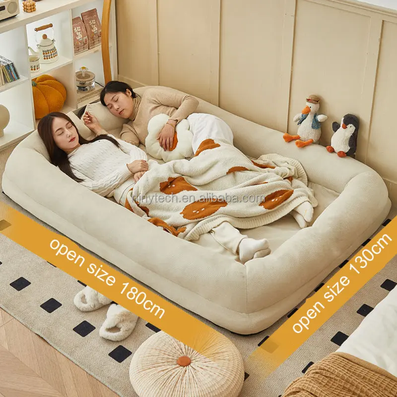2024 Hot Sale Luxury XL Dog Bed Sherpa & Oxford Fabric Nest Durable Foldable Comfy Human Size Animal Pattern Large Dogs Cats