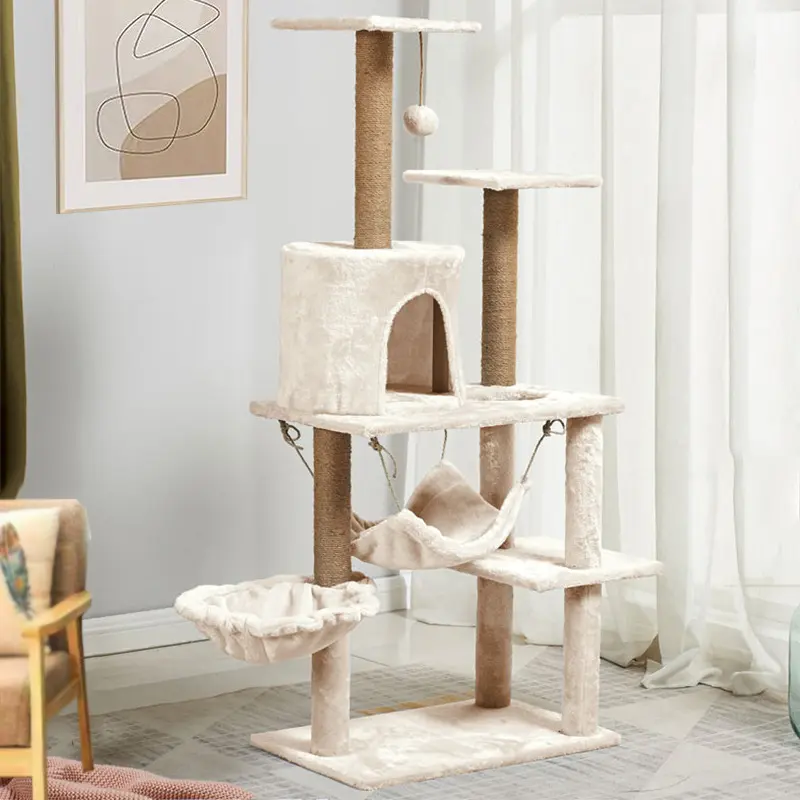 High quality Cat Tree design Cat Tower Indoor Cats Multi-Level Condo and Scratching Posts for Kittens