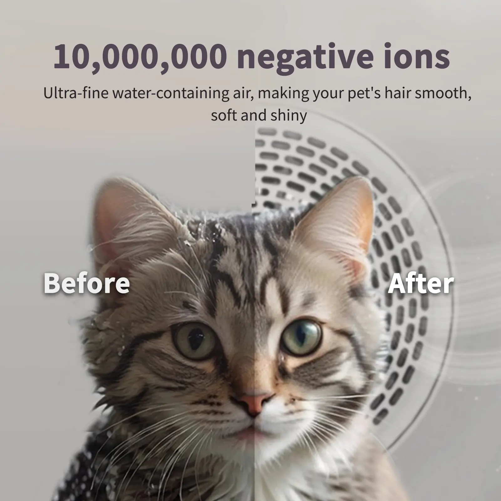 Touch Screen Quiet 72L UV Negative Ions Temperature Control Drying Pet Fur Dryer Box for Cat Small Dog Automatic Pet Hair Dryer