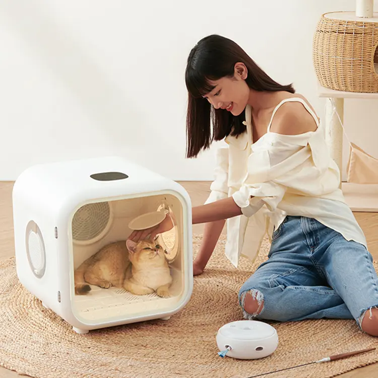 Fully Automatic Cat and Dog Hair Dryer with Bottom air Outlet and Silent Pet Drying Box