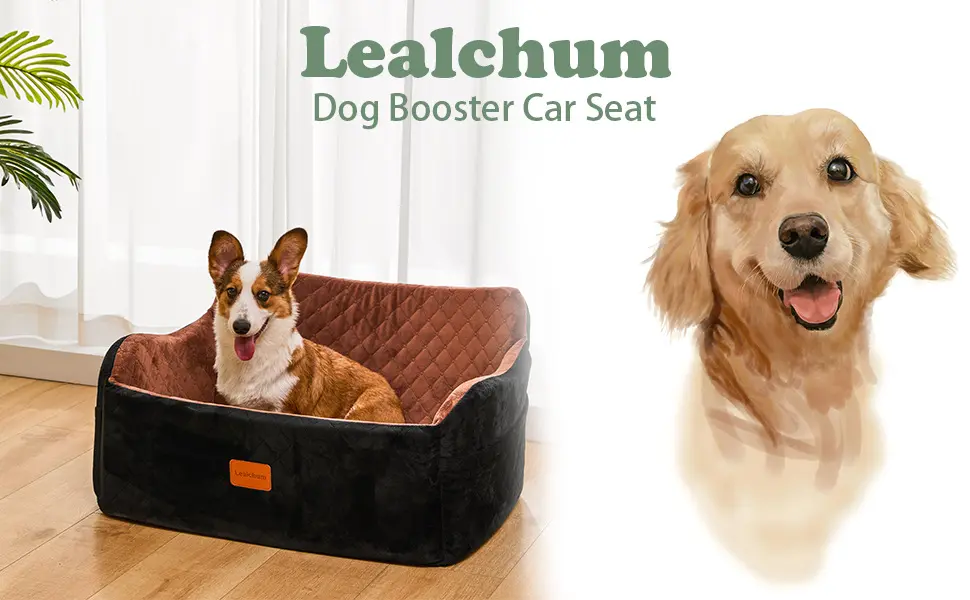 Pet Sofa Bed with Short Wool Fabric for Dogs Reversible Car Seat and Home Use Two-Way Cushion