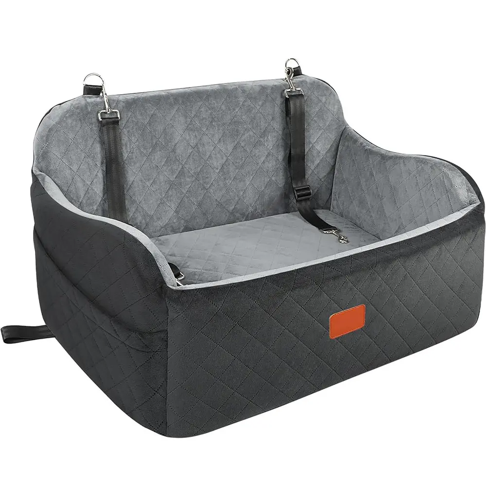 Pet Sofa Bed with Short Wool Fabric for Dogs Reversible Car Seat and Home Use Two-Way Cushion