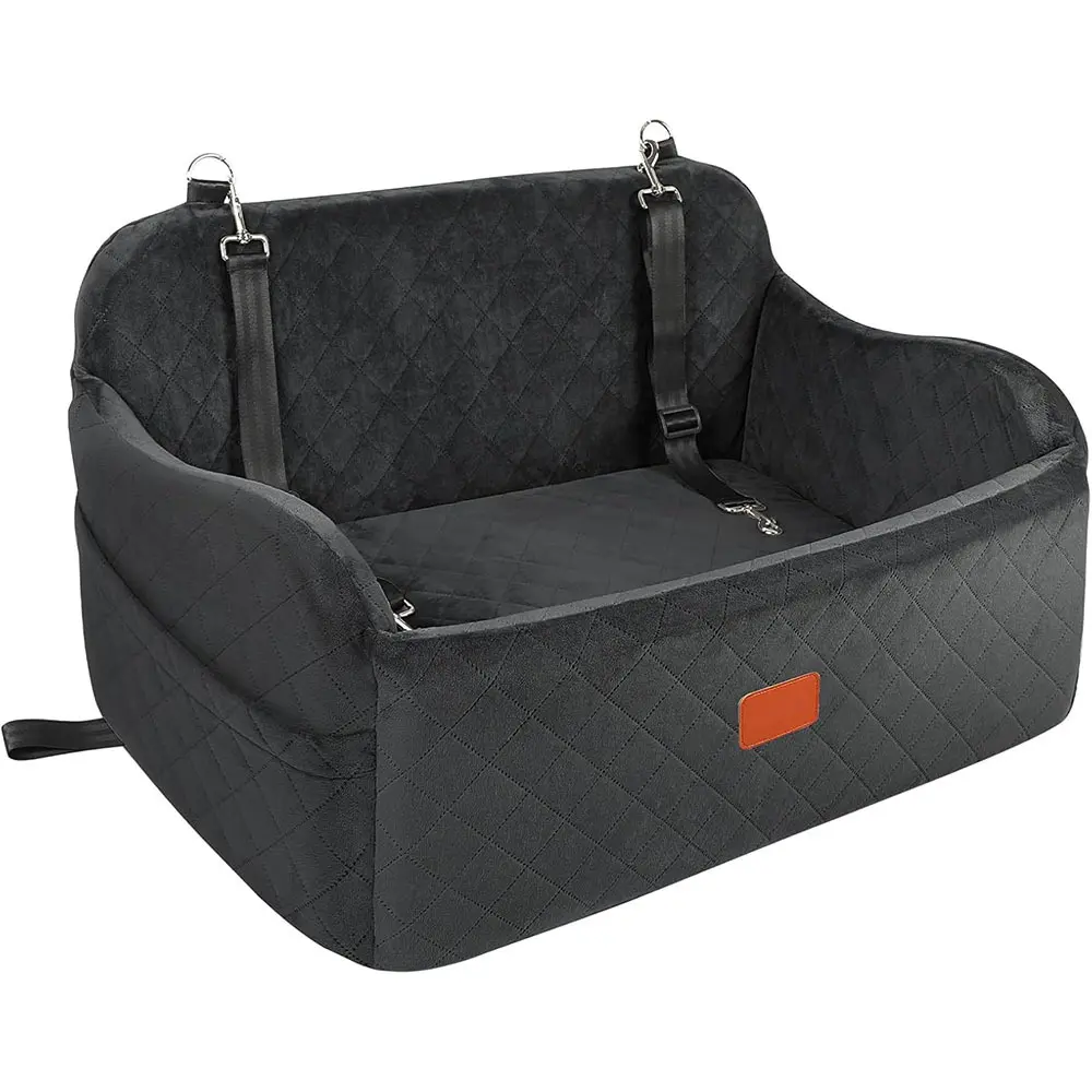 Pet Sofa Bed with Short Wool Fabric for Dogs Reversible Car Seat and Home Use Two-Way Cushion